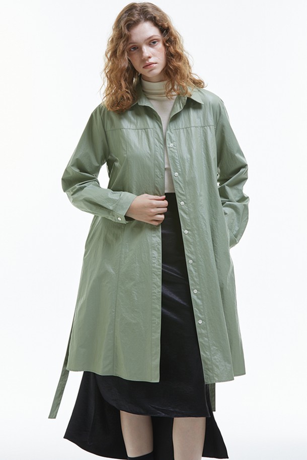 MANAVIS7 - 자켓 - Gloss Shirt Jacket [Olive]