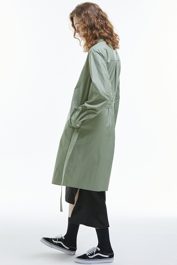 MANAVIS7 - 자켓 - Gloss Shirt Jacket [Olive]