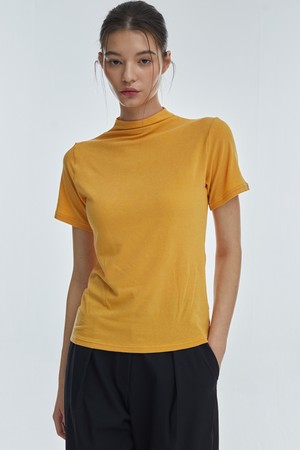 Half-Turtleneck Short-Sleeve [Yellow]