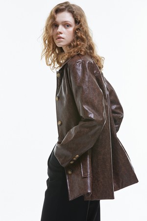 Vintage Leather Jacket [Brown]