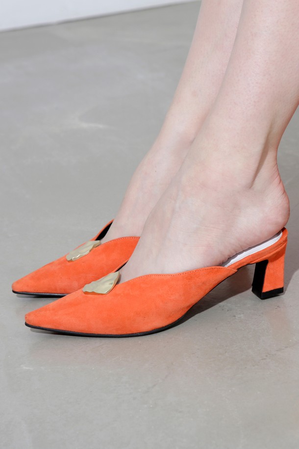 Meiel Dew - 샌들 - Wave line Mule MD19SS1031  Orange