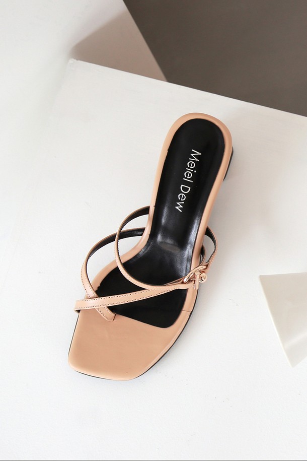 Meiel Dew - 슬리퍼/뮬 - Flip Flop Strap Mule MD19SS1036 Skin Beige