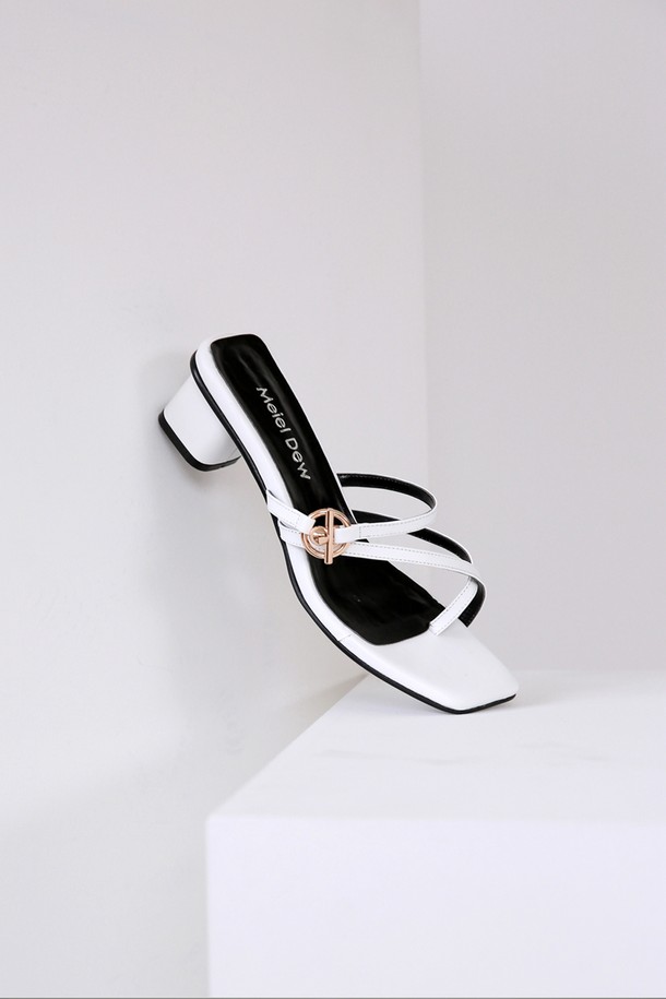 Meiel Dew - 샌들 - Flip Flop Strap Mule MD19SS1036 White