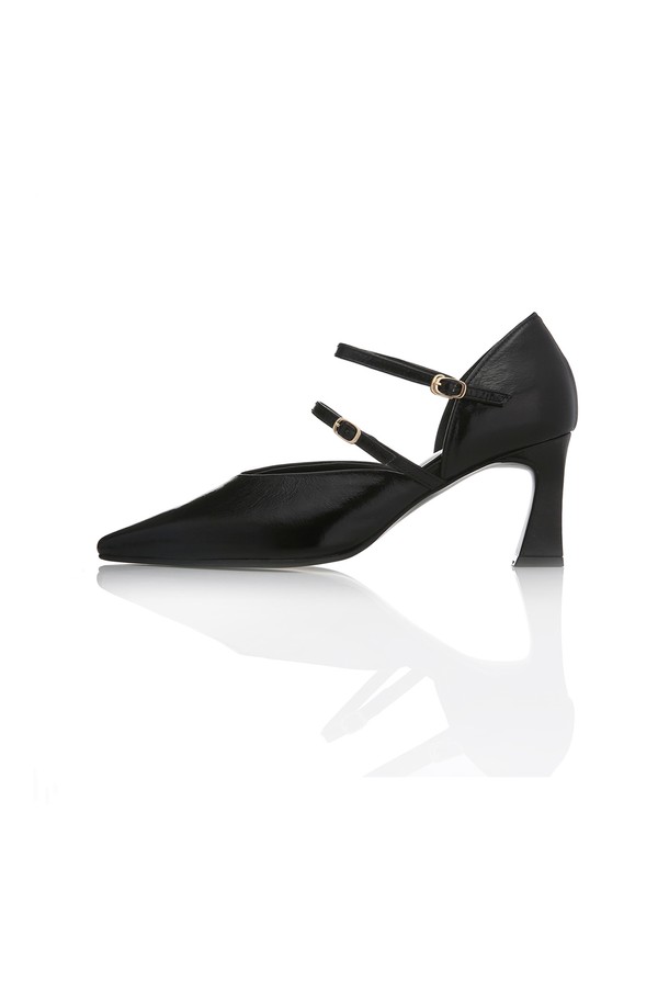 Meiel Dew - 펌프스 - Pointed Toe Two Strap Pumps MD1095p Black