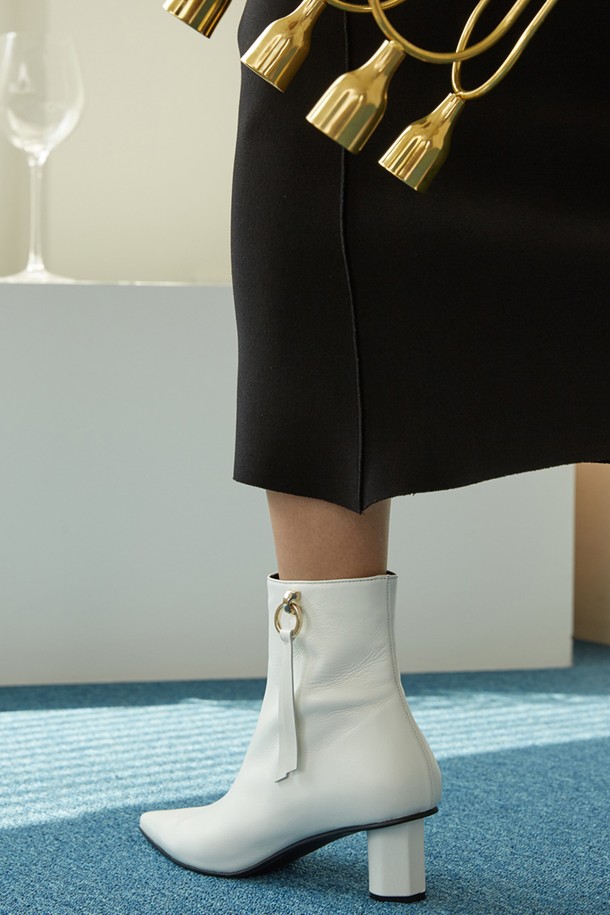 Meiel Dew - 부츠/워커 - pointed toe Ankle Boots MD20FW1072-White