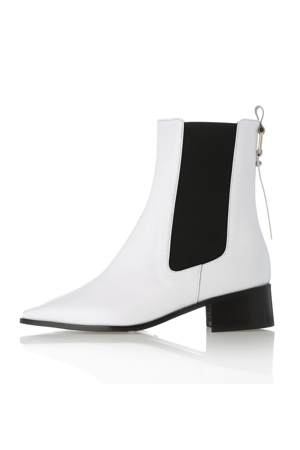 Meiel Dew - 여성 부츠 / 워커 - Square Point Chelsea boots MD20FW1073-White