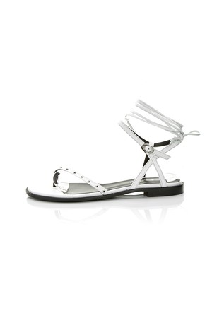 Flat strap sandals MD1014 White