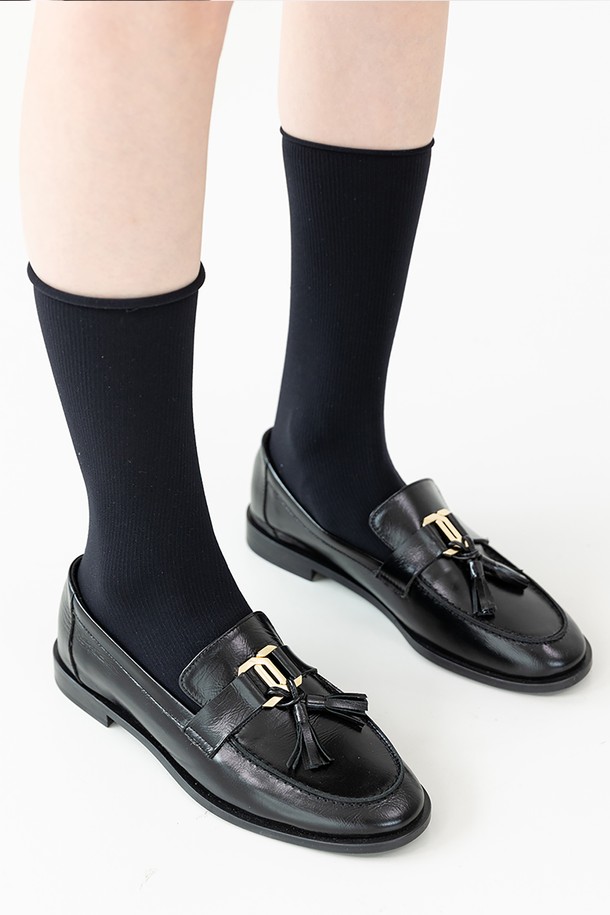 Meiel Dew - 로퍼 - MD1118f Classic Tassel Loafer_Black