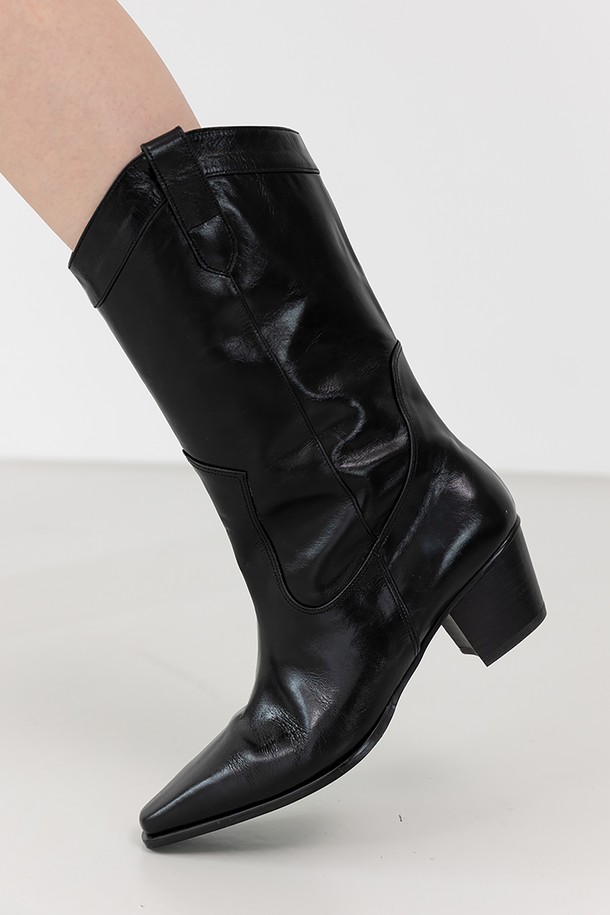 Meiel Dew - 부츠/워커 - MD1120b Classic  Western Boots_Black