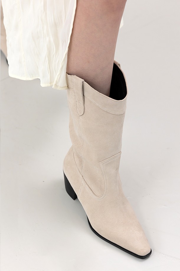 Meiel Dew - 부츠/워커 - MD1120b Classic  Western Boots_Ivory