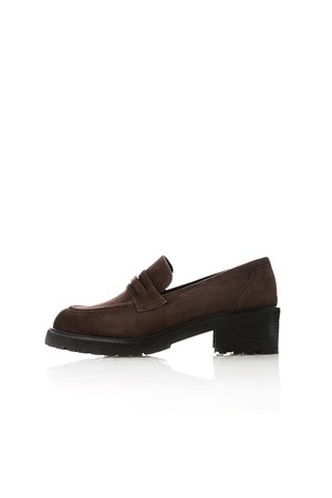 MD1104f Chunky Platform Loafer_Choco Brown