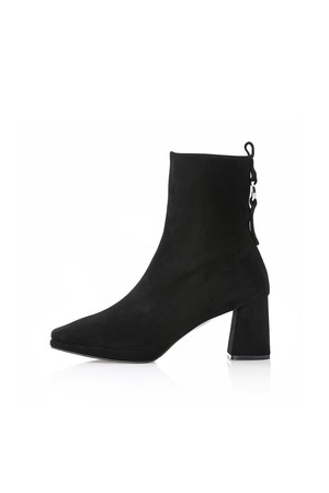 MD1088b Ring Point Block Hill Ankle Boots_Black