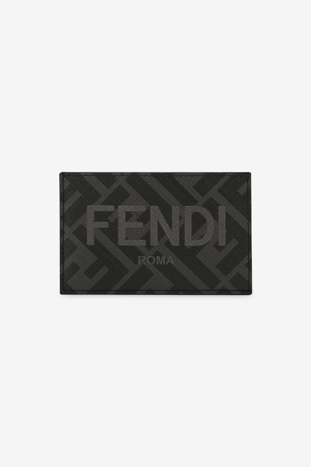 FENDI - 지갑 - 펜디 남성 FF 로고 블랙 카드지갑 7M0328 AJJ8 F0TUH