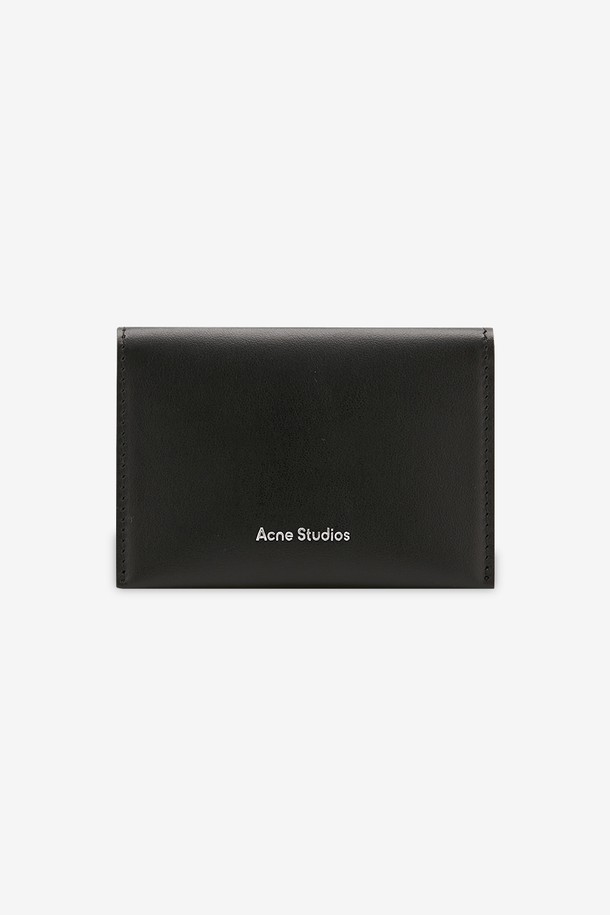 Acne Studios - 지갑 - 아크네 공용 로고 바이폴드 블랙 카드지갑 CG0099 900