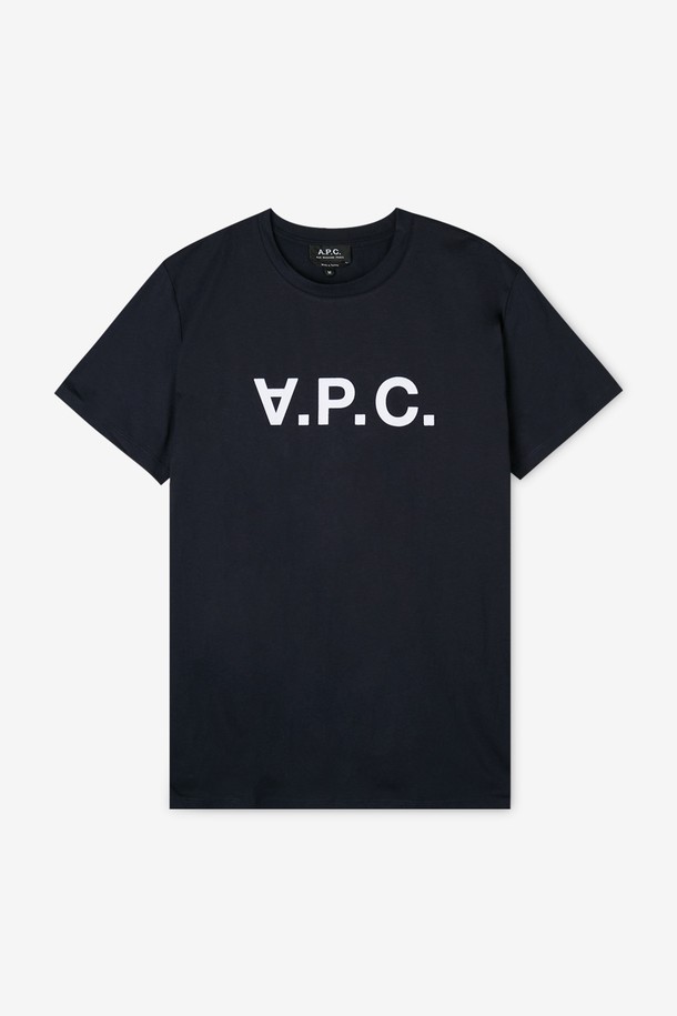 A.P.C. - 반팔티셔츠 - 아페쎄 남성 VPC 로고 네이비 반팔티 COBQX H26943 IAK