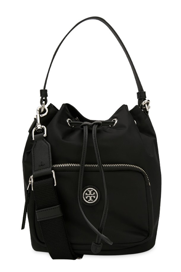 TORY BURCH - 토트백 - 토리버치 여성 버지니아 로고 블랙 토트백 134652 001