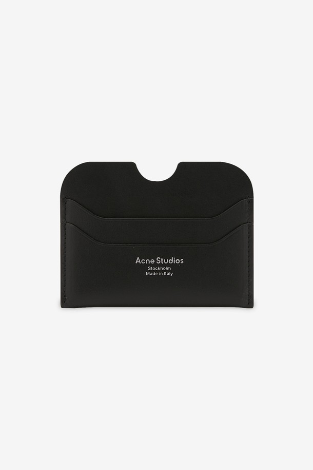 Acne Studios - 지갑 - 아크네 공용 로고 블랙 카드지갑 CG0193 900