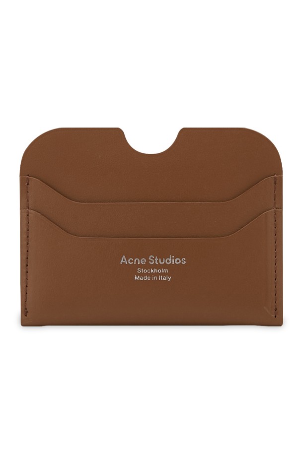 Acne Studios - 지갑 - 아크네 공용 로고 카멜브라운 카드지갑 CG0193 640