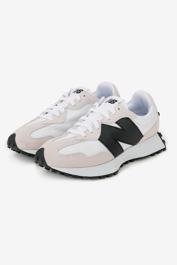 NEW BALANCE - 스니커즈 - 뉴발란스 공용 327 화이트 블랙 스니커즈 MS327CWB