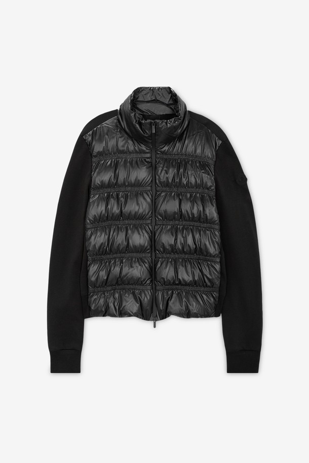 MONCLER - 점퍼 - 몽클레어 여성 로고 패치 블랙 니트패딩 8G00013 809KZ 999