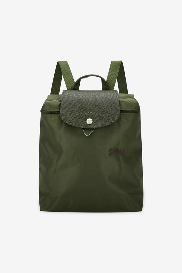 LONGCHAMP - 백팩 - 롱샴 여성 르 플리아쥬 미디움 그린 백팩 1699 919 479