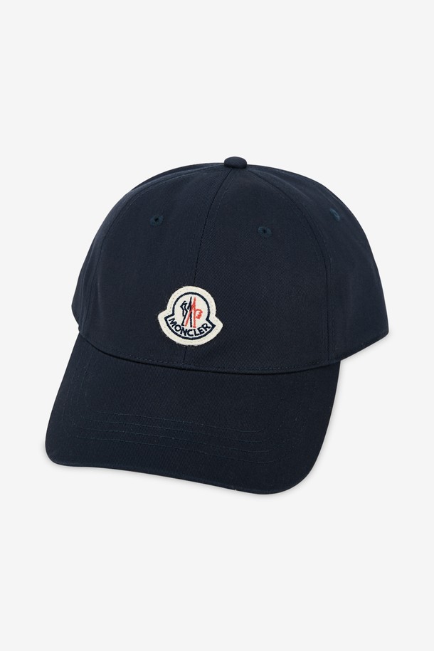 MONCLER - 모자 - 몽클레어 남성 로고 패치 네이비 볼캡 3B00054 V0090 742