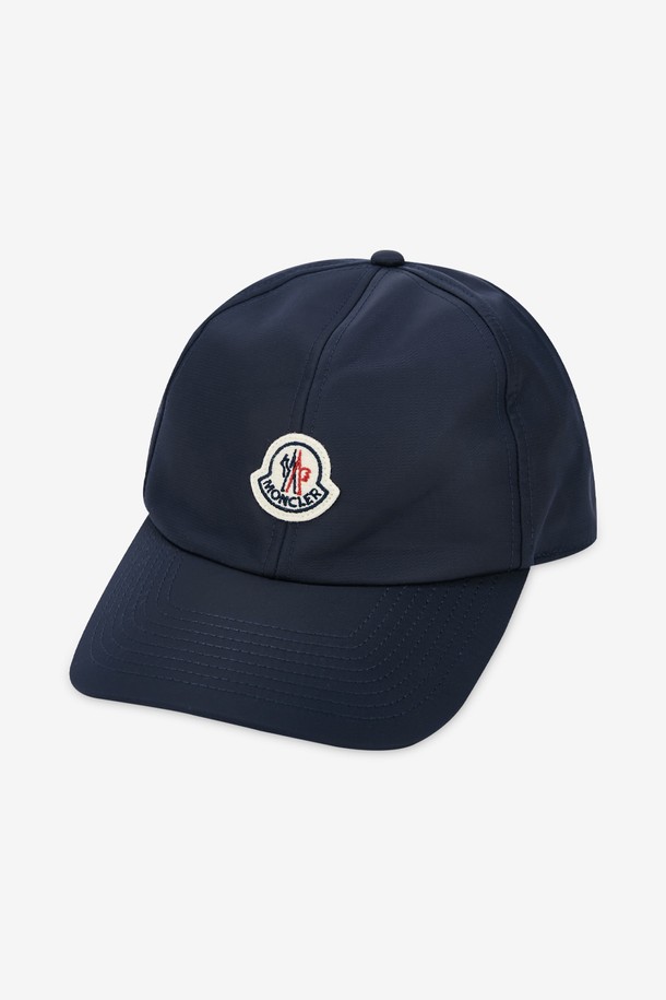 MONCLER - 모자 - 몽클레어 여성 로고 패치 블루 볼캡 3B00001 OU282 778