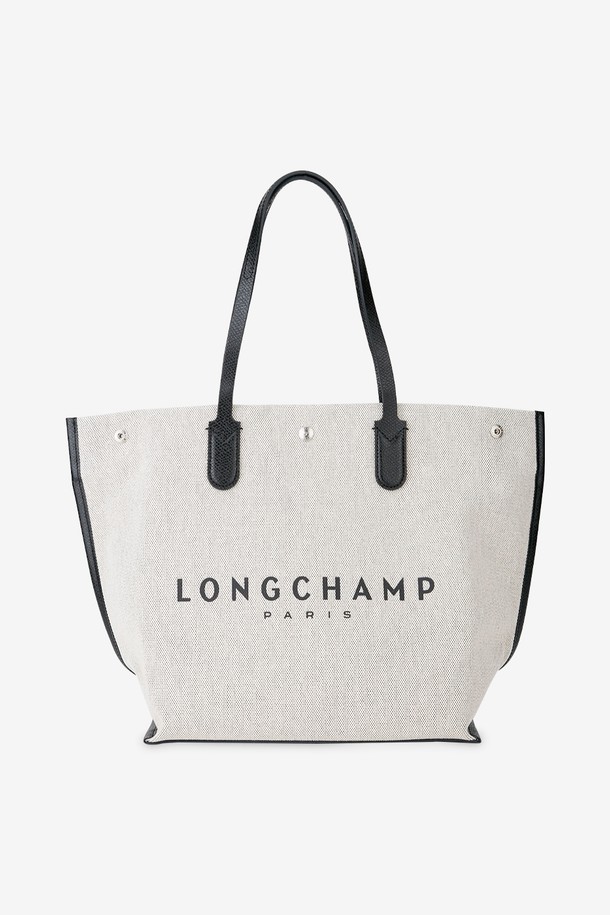 LONGCHAMP - 토트백 - 롱샴 여성 로조 캔버스 에크루 토트백 10090 HSG 037