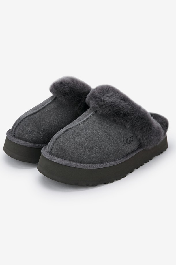 UGG - 샌들 - 어그 여성 디스케트 차콜 슬리퍼 1122550 CHARCOAL