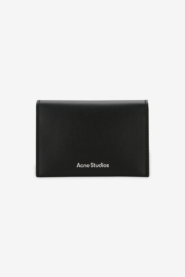 Acne Studios - 지갑 - 아크네 남성 폴디드 레더 블랙 반지갑 CG0236 900