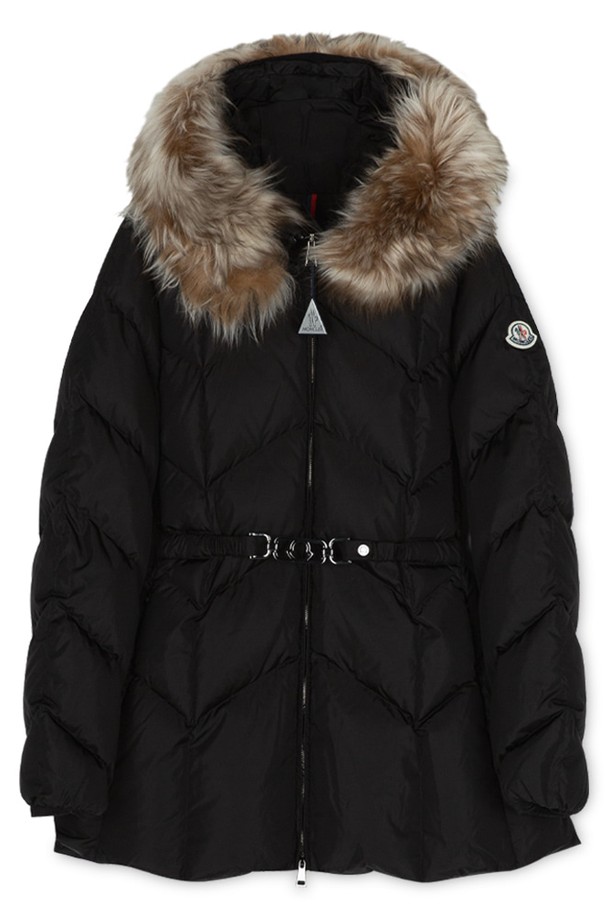 MONCLER - 점퍼 - 몽클레어 여성 로리엇 블랙 패딩 1A00076 539ZD 999