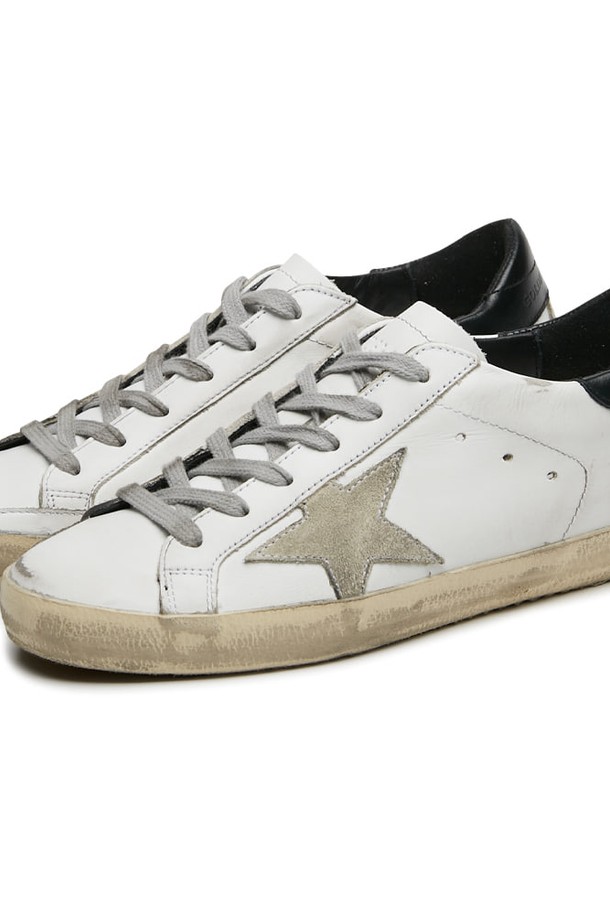 GOLDEN GOOSE  - 스니커즈 - 스크래치_골든구스 여성 슈퍼스타 W55 블랙탭 화이트/블랙 스니커즈 GWF00102 F000318 10220(167717)