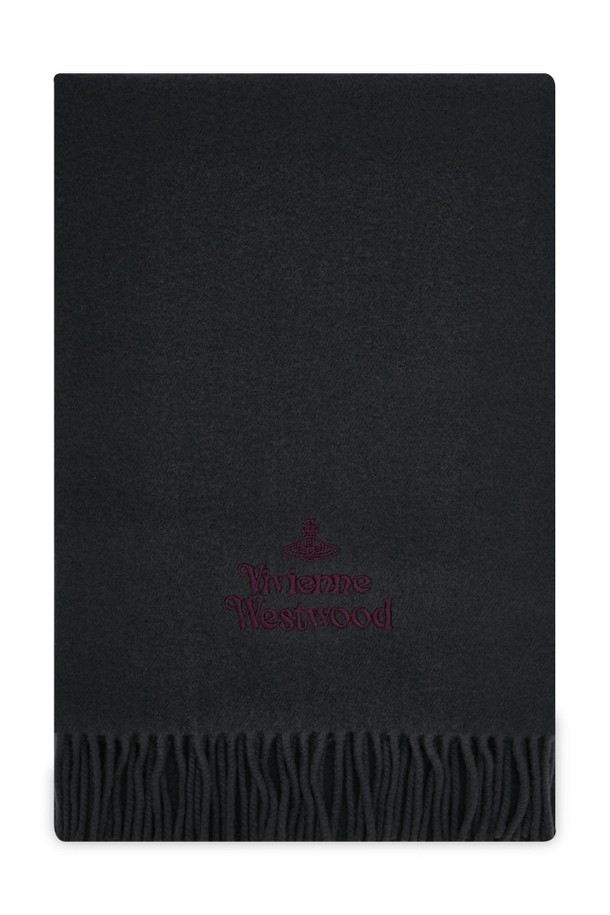 Vivienne Westwood - 스카프/머플러 - 비비안웨스트우드 여성 로고 다크 그레이 머플러 81030007 W00Q7 P408