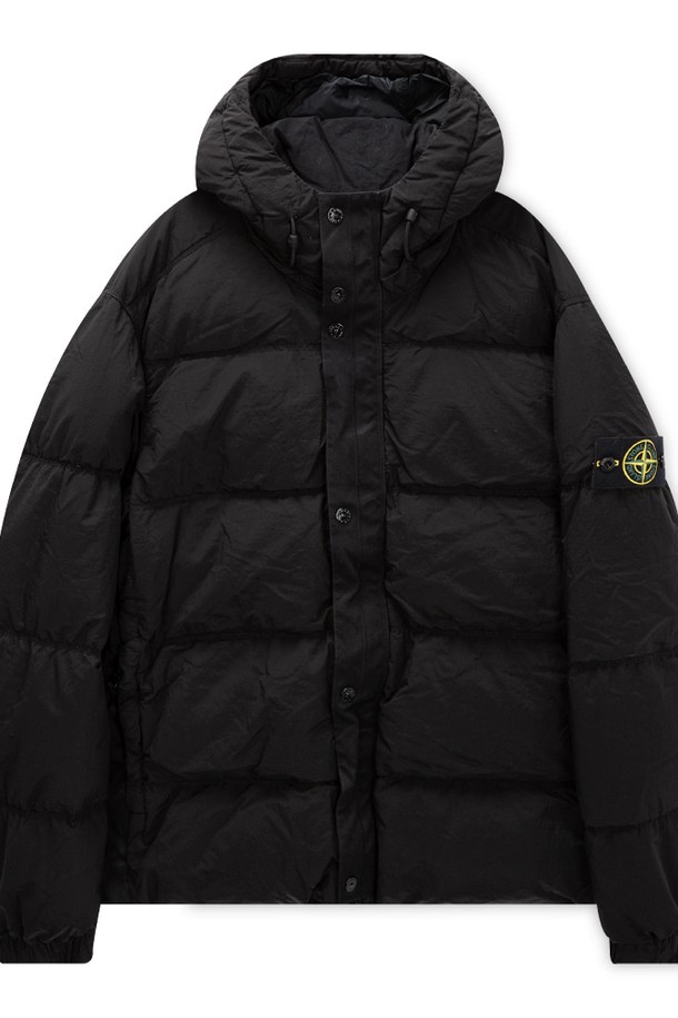 STONE ISLAND - 다운/패딩 - 스톤아일랜드 남성 와펜 패치 블랙 패딩 811541419 V0029