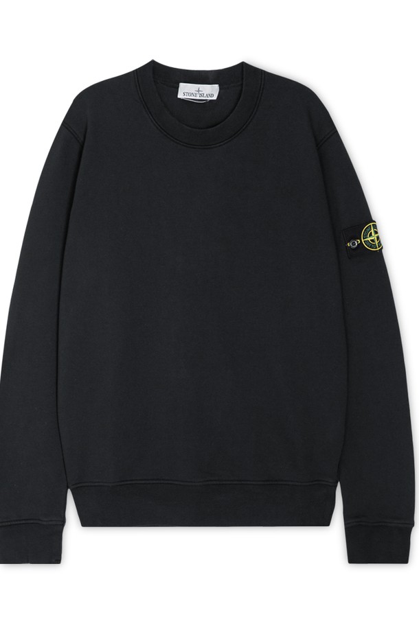 STONE ISLAND - 스웨트셔츠 - 스톤아일랜드 남성 와펜 패치 블랙 맨투맨 K1S156100044 S0051 V0029