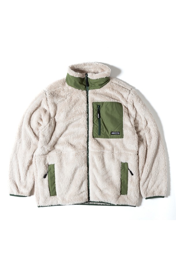 GRIPSWANY - 플리스 - [GSMCT-078] CORAL FLEECE JACKET LIGHT BEIGE
