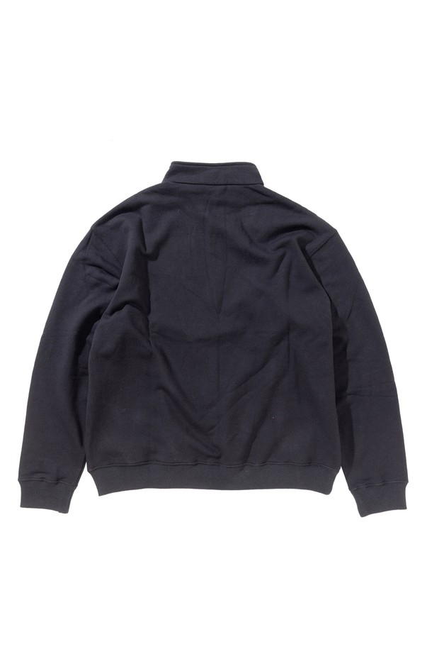 GRIPSWANY - 스웨트셔츠 - [GSMCT-076] GS SWEAT HALF ZIP BLACK