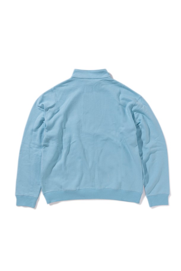 GRIPSWANY - 스웨트셔츠 - [GSMCT-076] GS SWEAT HALF ZIP SKY BLUE