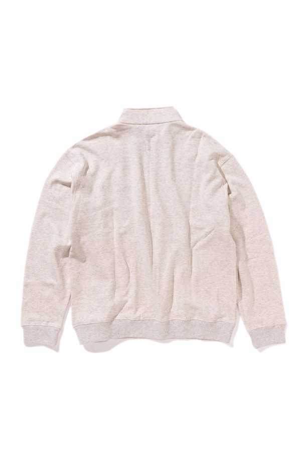 GRIPSWANY - 스웨트셔츠 - [GSMCT-076] GS SWEAT HALF ZIP OATMEAL