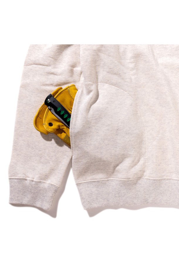 GRIPSWANY - 스웨트셔츠 - [GSMCT-076] GS SWEAT HALF ZIP OATMEAL