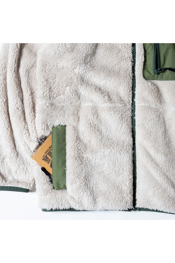 GRIPSWANY - 플리스 - [GSMCT-078] CORAL FLEECE JACKET LIGHT BEIGE