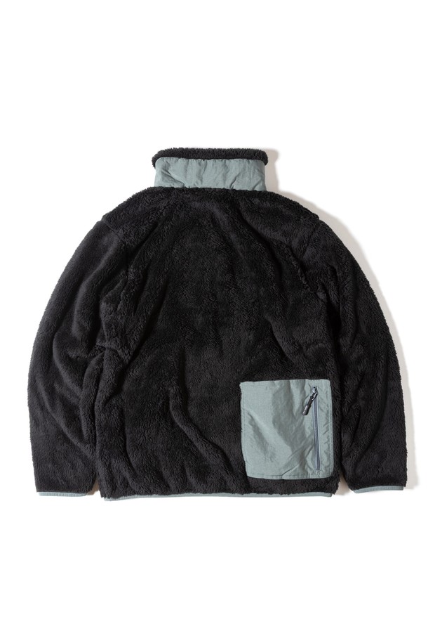 GRIPSWANY - 플리스 - [GSMCT-078] CORAL FLEECE JACKET BLACK