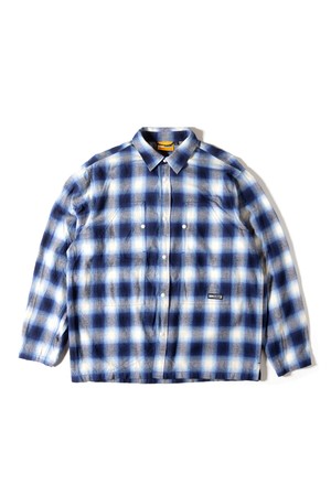 [GSMSH-071] BRUSHED CHECK SHIRTS NAVY