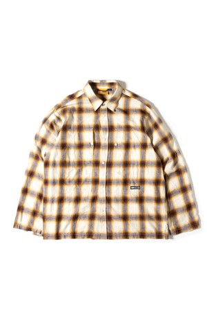 [GSMSH-071] BRUSHED CHECK SHIRTS BROWN