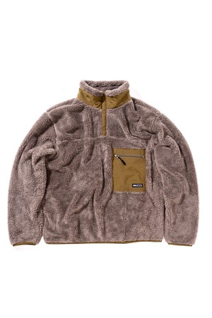 [GSMCT-077] CORAL FLEECE PULLOVER MOCHA