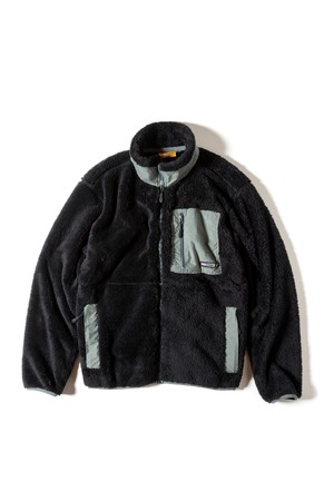 [GSMCT-078] CORAL FLEECE JACKET BLACK