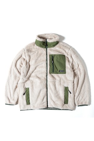 [GSMCT-078] CORAL FLEECE JACKET LIGHT BEIGE