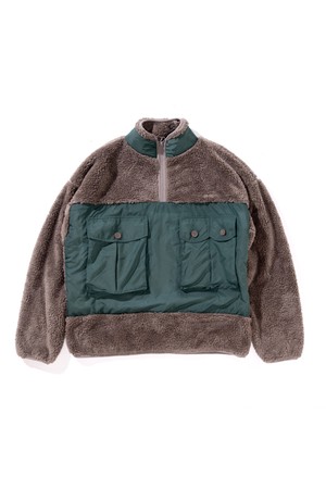 [GSWCT-080] HIGHNECK CORAL FLEECE PULLOVER MOCHA