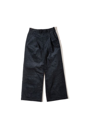 [GSWP-085] CORDUROY STRETCH WIDE PANTS BLACK