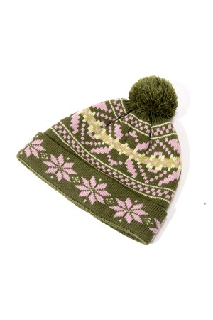 [GSUA-091] NORDIC KNIT CAP GREEN